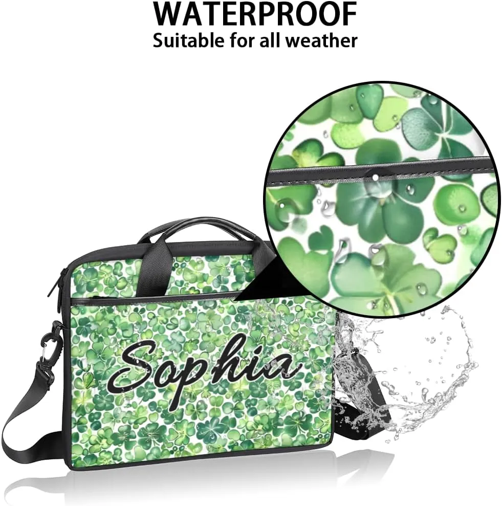 TropicalLife Personalized Laptop Bag 15 Inch Custom Sleeve Case with Handle Shoulder Strap Computer Messenger Bag