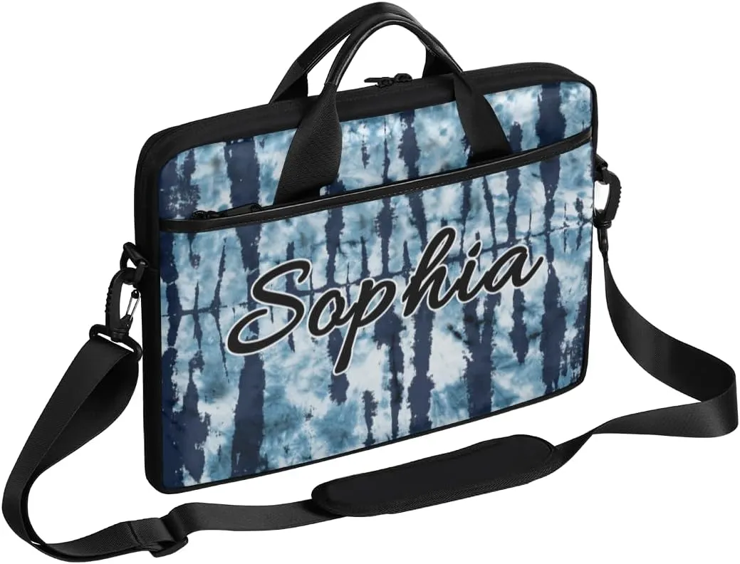 TropicalLife Personalized Laptop Bag 15 Inch Custom Sleeve Case with Handle Shoulder Strap Computer Messenger Bag