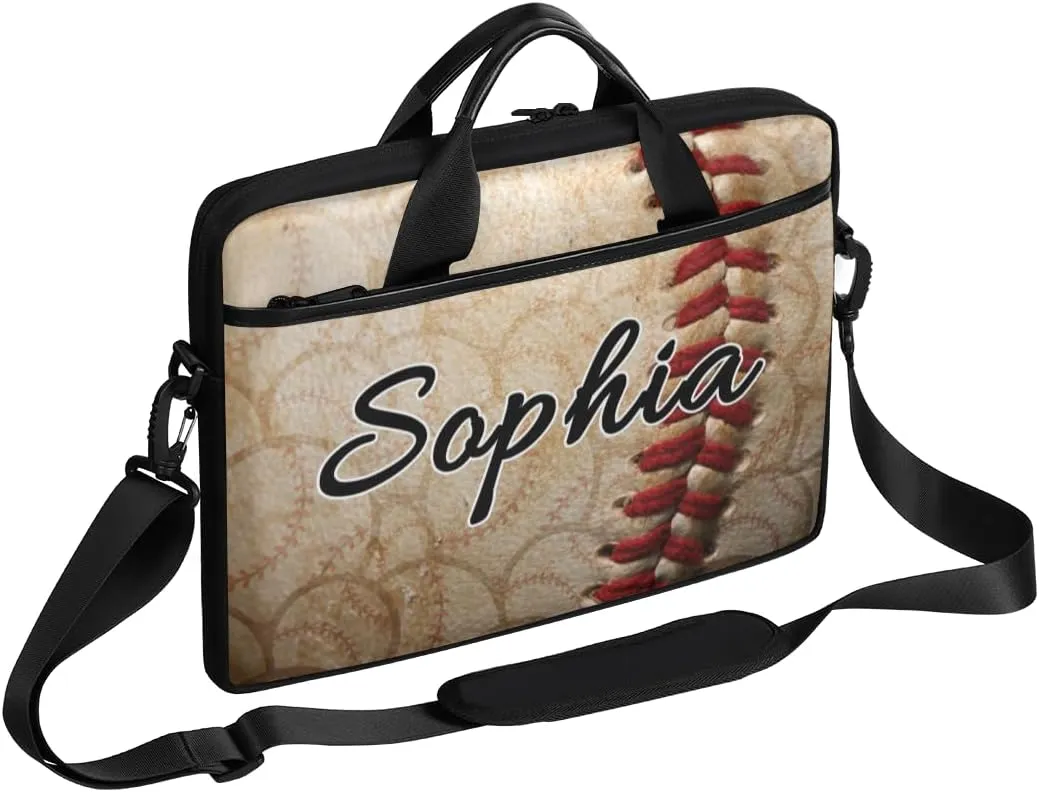 TropicalLife Personalized Laptop Bag 15 Inch Custom Sleeve Case with Handle Shoulder Strap Computer Messenger Bag
