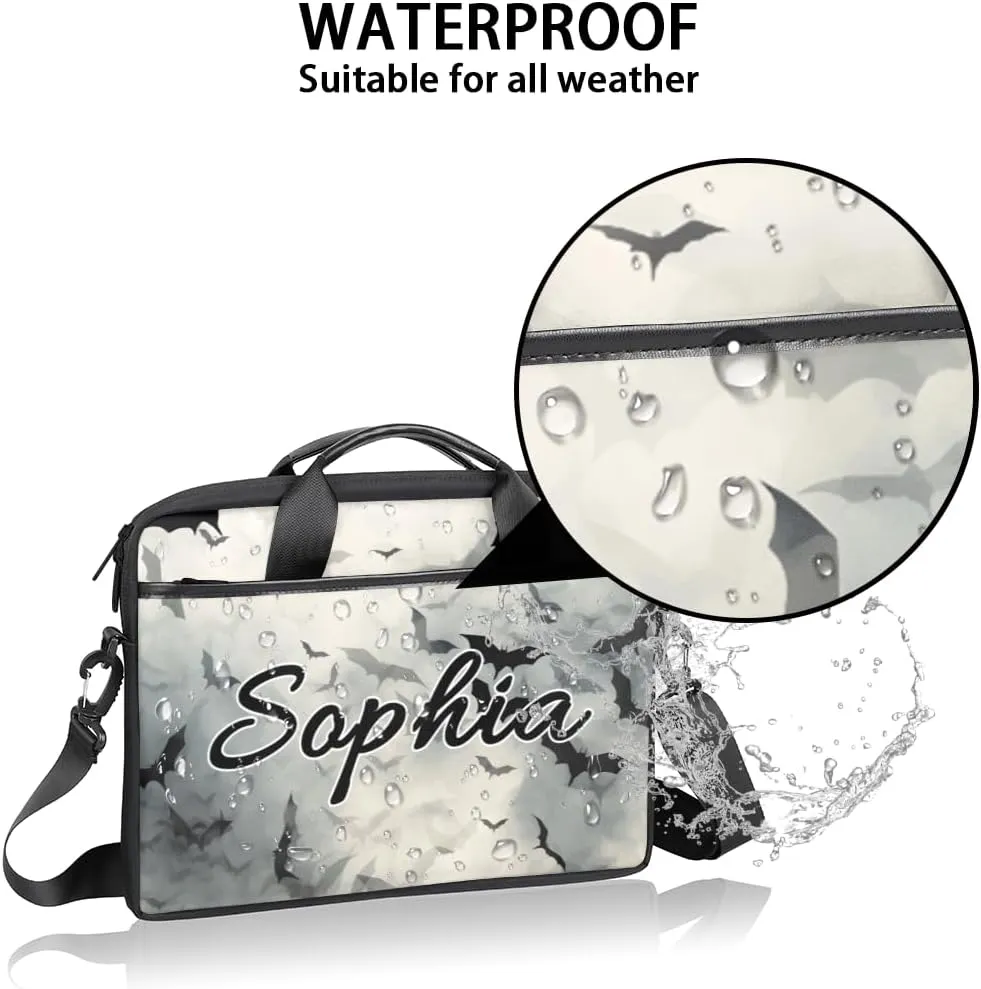 TropicalLife Personalized Laptop Bag 15 Inch Custom Sleeve Case with Handle Shoulder Strap Computer Messenger Bag