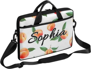 TropicalLife Personalized Laptop Bag 15 Inch Custom Sleeve Case with Handle Shoulder Strap Computer Messenger Bag