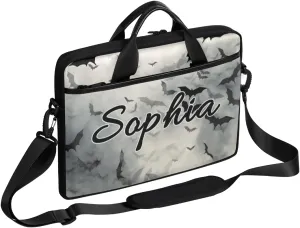TropicalLife Personalized Laptop Bag 15 Inch Custom Sleeve Case with Handle Shoulder Strap Computer Messenger Bag