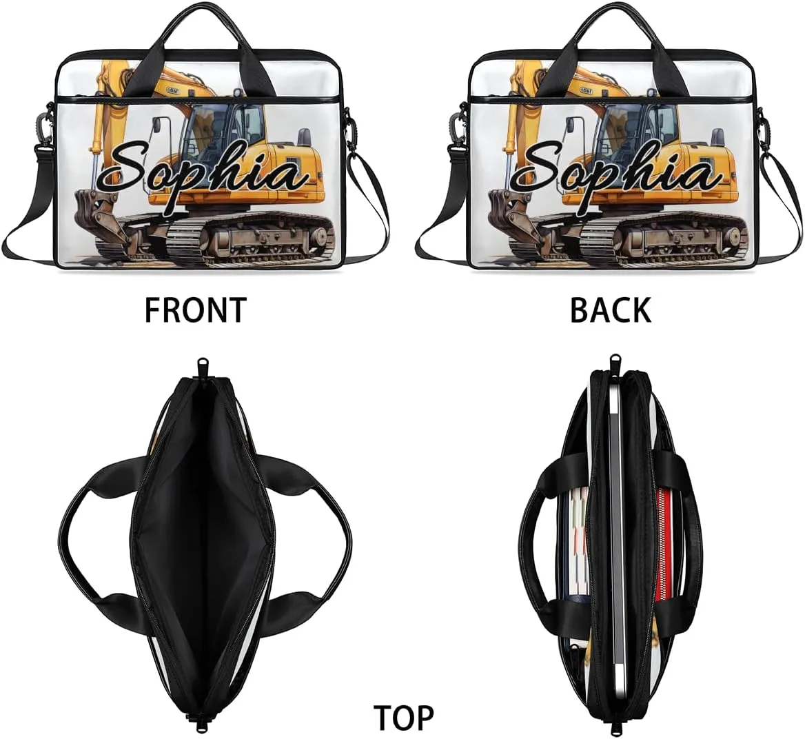 TropicalLife Personalized Laptop Bag 15 Inch Custom Sleeve Case with Handle Shoulder Strap Computer Messenger Bag