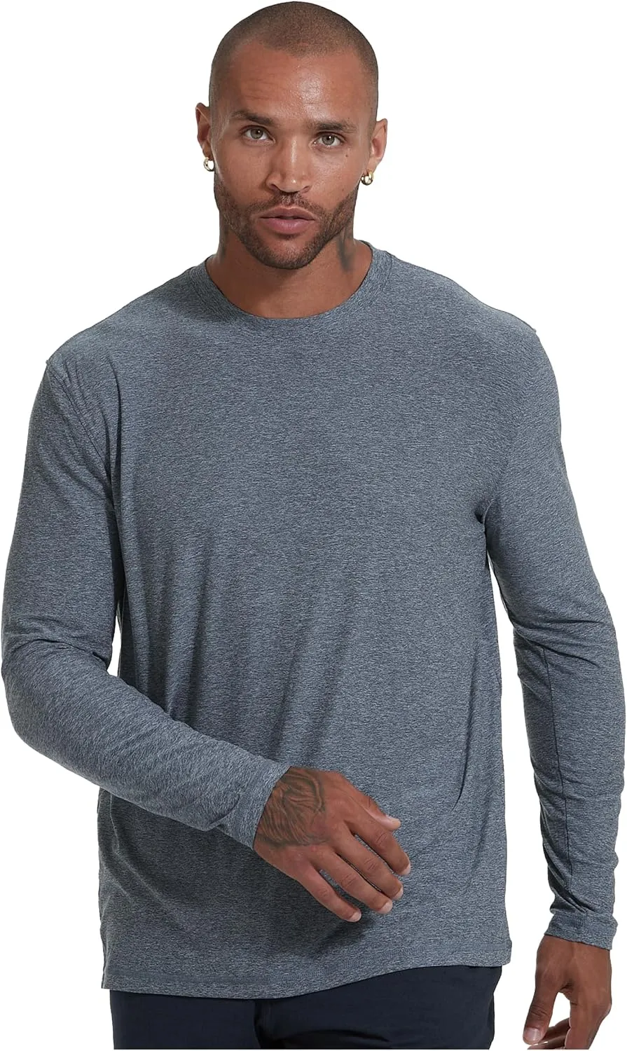 True Classic Workout Shirts for Men - Athletic Tops & Gym Shirts for Men, Quick-Dry Mens Workout Shirt Base Layer