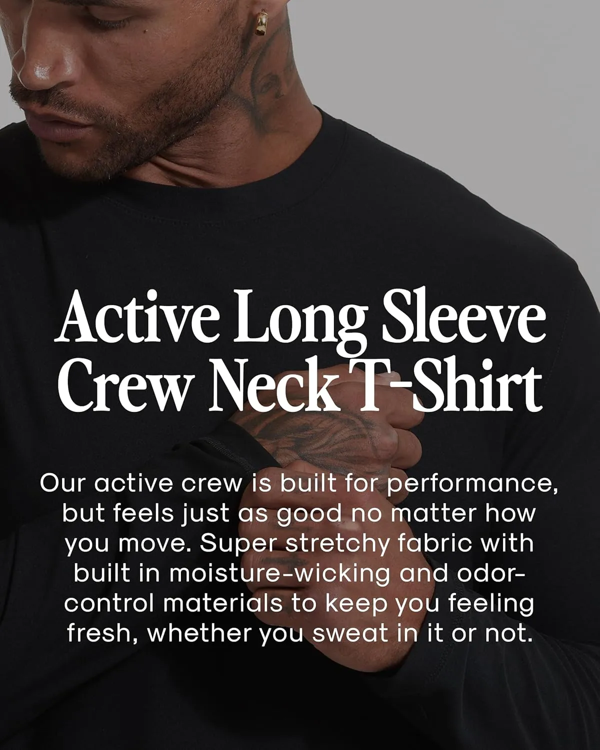 True Classic Workout Shirts for Men - Athletic Tops & Gym Shirts for Men, Quick-Dry Mens Workout Shirt Base Layer