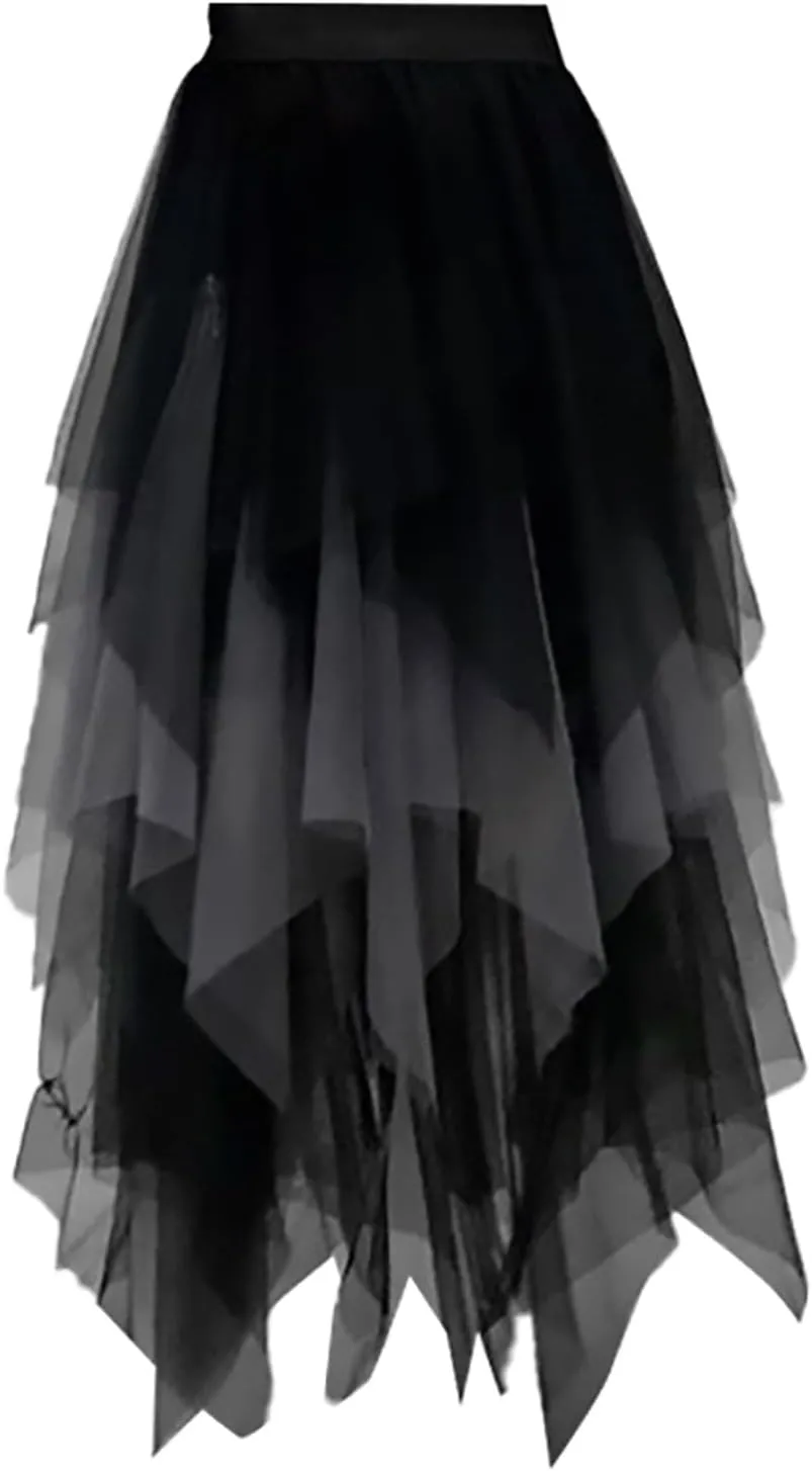 Tulle Skirt for Women Layered Tutu Skirt Puffy Fairy Skirts Mesh Tiered Skirts Party Skirts Rave Skirts