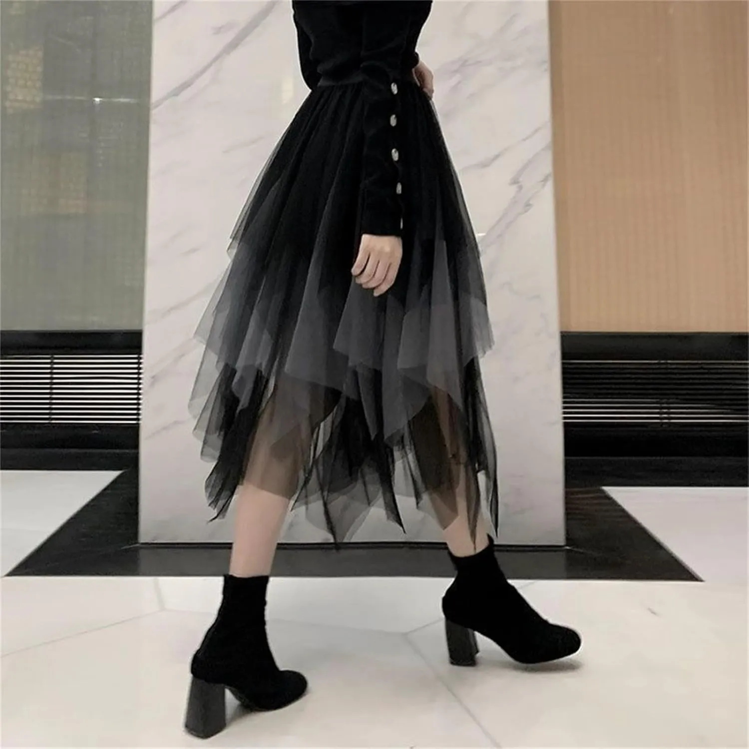 Tulle Skirt for Women Layered Tutu Skirt Puffy Fairy Skirts Mesh Tiered Skirts Party Skirts Rave Skirts