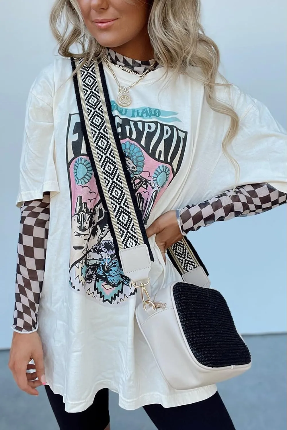 Urchics Womens Mock Neck Mesh Tops Western T Shirts Long Sleeve Layering Tops See Through Trendy Outfits Going Out Tops