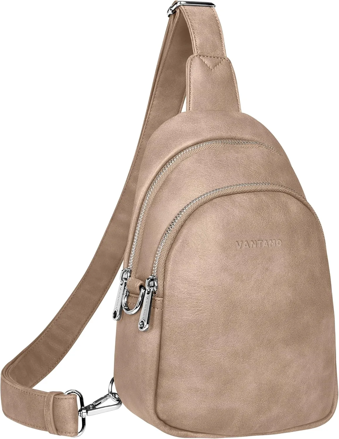 Vantamo Crossbody Sling Bags for Women, RFID & Anti-Pickpocket Clip Cross Body Bag, Adjustable Strap Travel Pack