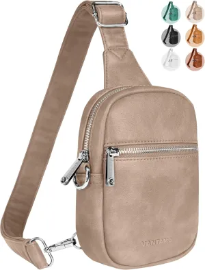 Vantamo Small Crossbody Bags for Women, Sling Bag with RFID & Anti-Pickpocket Clip, Adjustable Strap Cross Body Packs