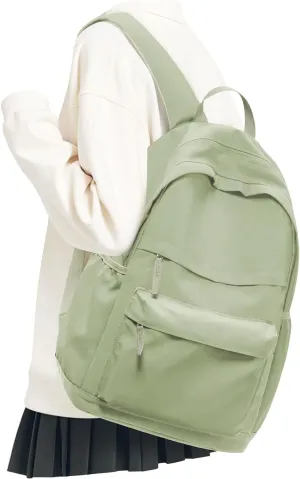 VECAVE School Backpack Green College High School Bags backpack for Boys Girls Teens Waterproof Bookbag Casual Lightweight Travel Rucksack Daypack Backpacks for Men Women