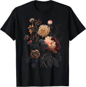 Vintage Flowers Graphic Tees for Men Women Boys Girls T-Shirt