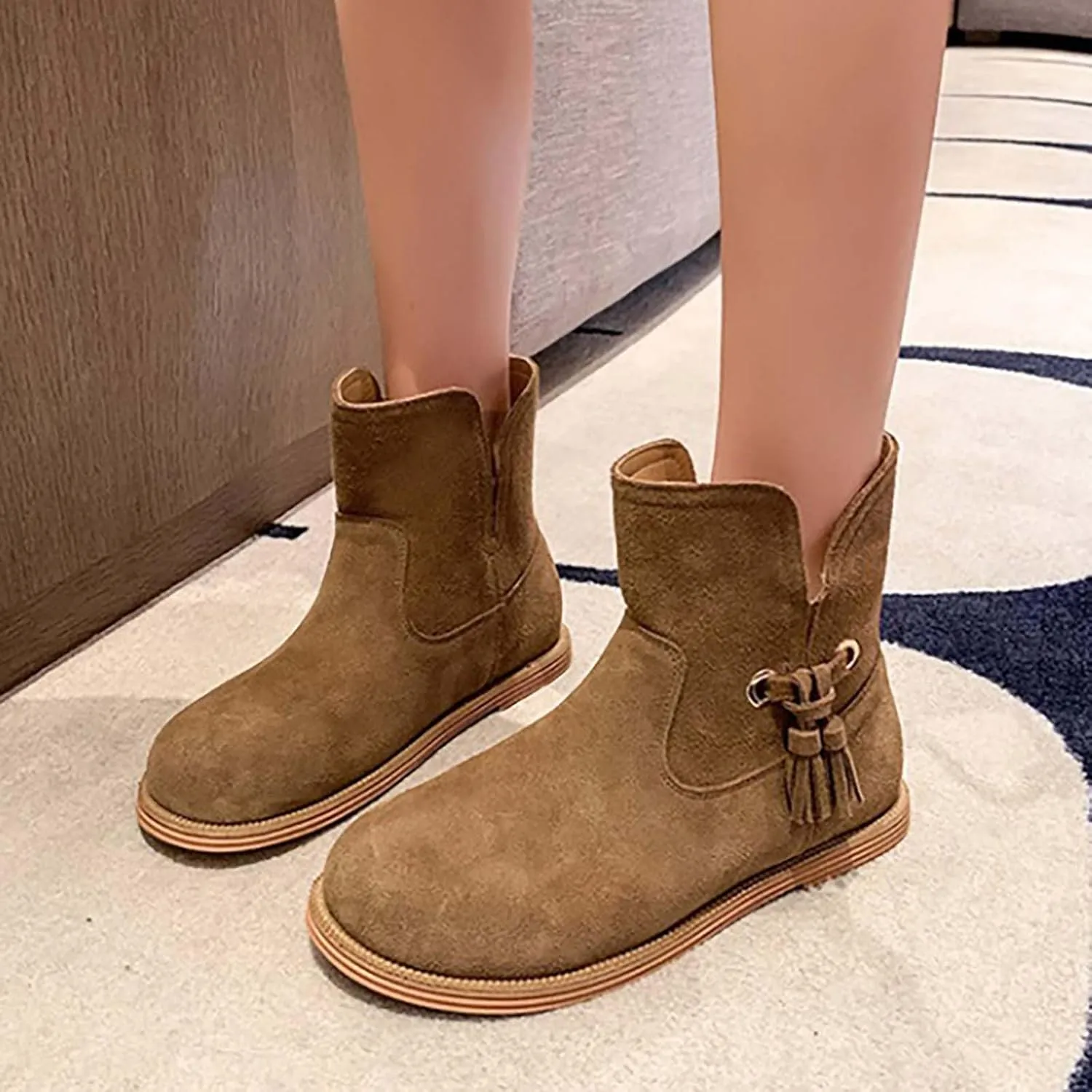 Wedge Ankle Boots Low Heel Cowboy Boots for Women Heeled Booties Womens Black Booties Low Heel Womens Ankle Boots with Heel Size 5 Brown Heeled Ankle Boots for Women