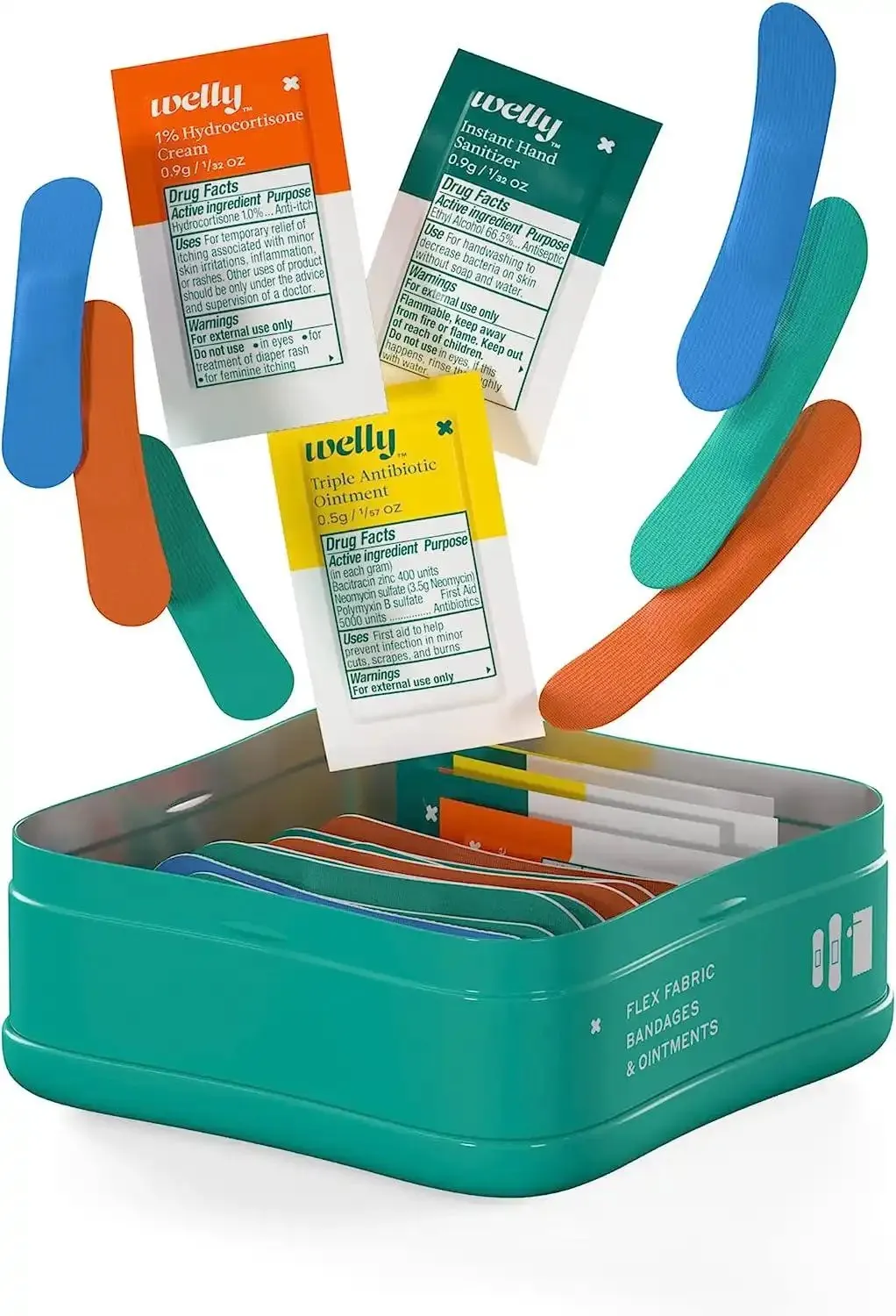 Welly Human Repair Kit First Aid Travel Kit, 42 Count