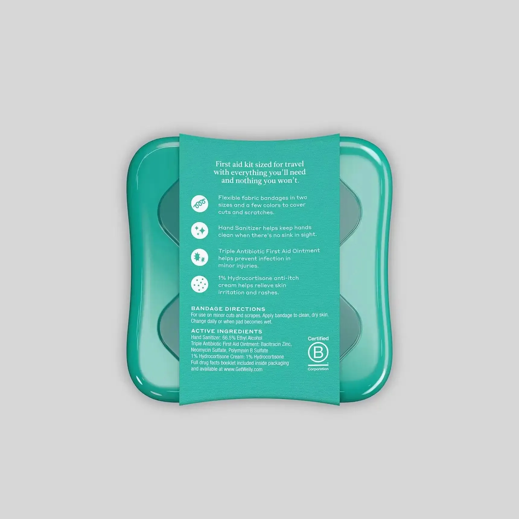 Welly Human Repair Kit First Aid Travel Kit, 42 Count