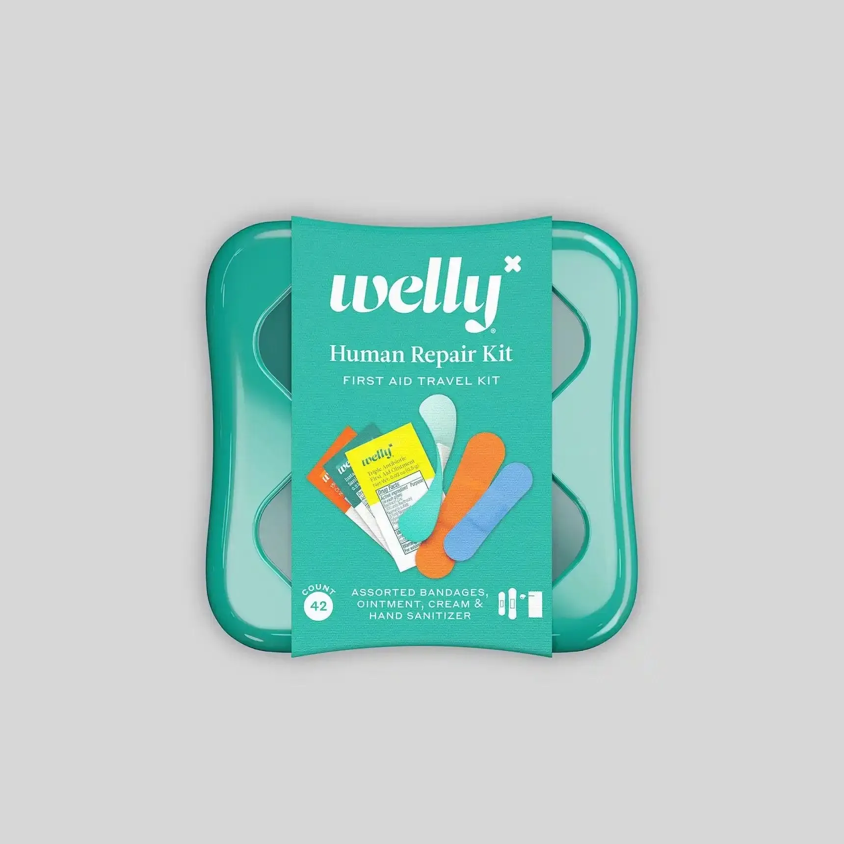 Welly Human Repair Kit First Aid Travel Kit, 42 Count