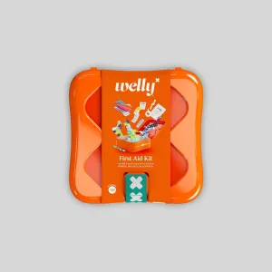 Welly Large First Aid Kit, Assorted Bandages and Ointments, 130 Count