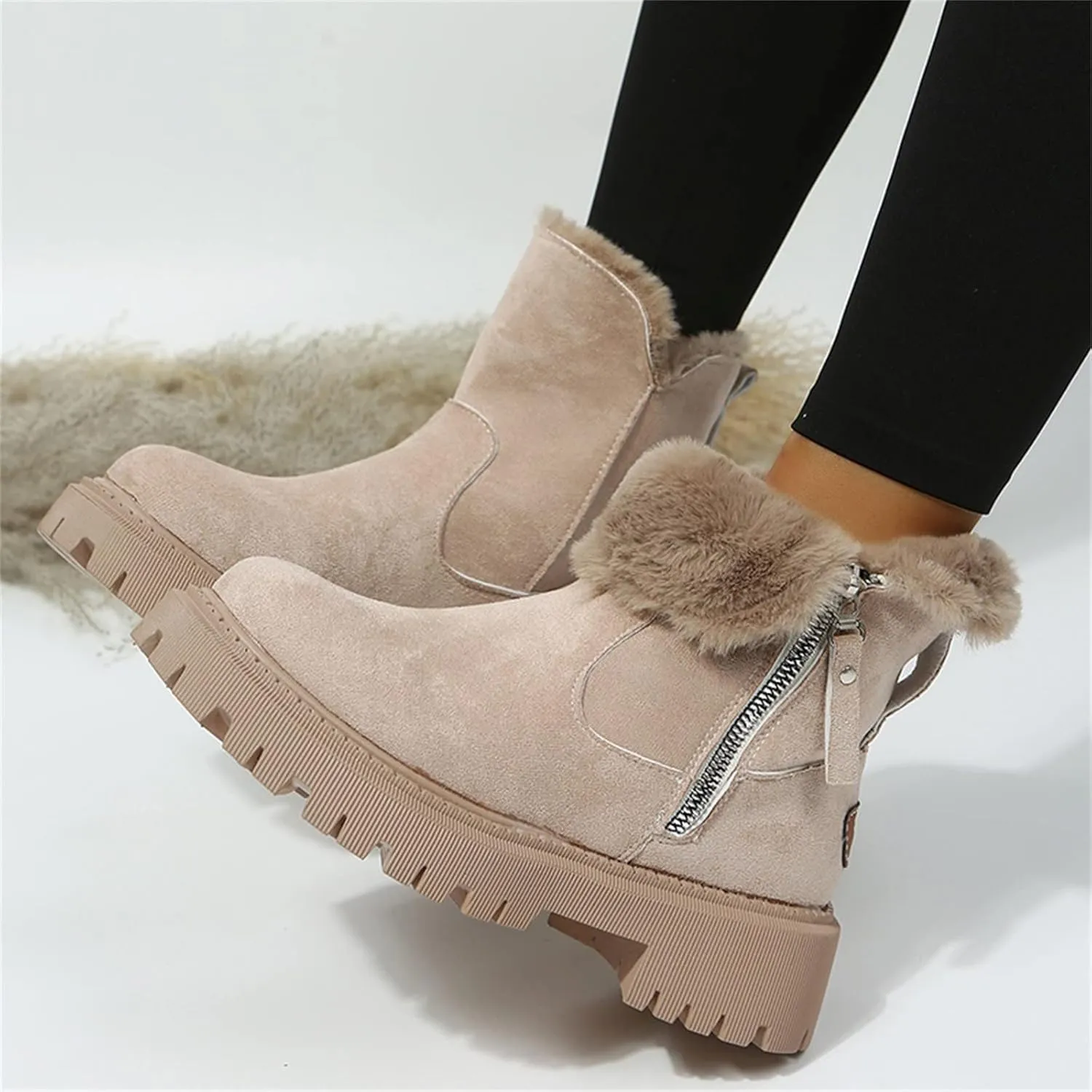 Winter Ankle Boots for Women Waterproof Snow Size 11 Lightweight Women Snow Boots Calf High Winter Boots Waterproof Insulated Zapatos Para Nieve De Mujer Botas De Invierno Para Mujeres