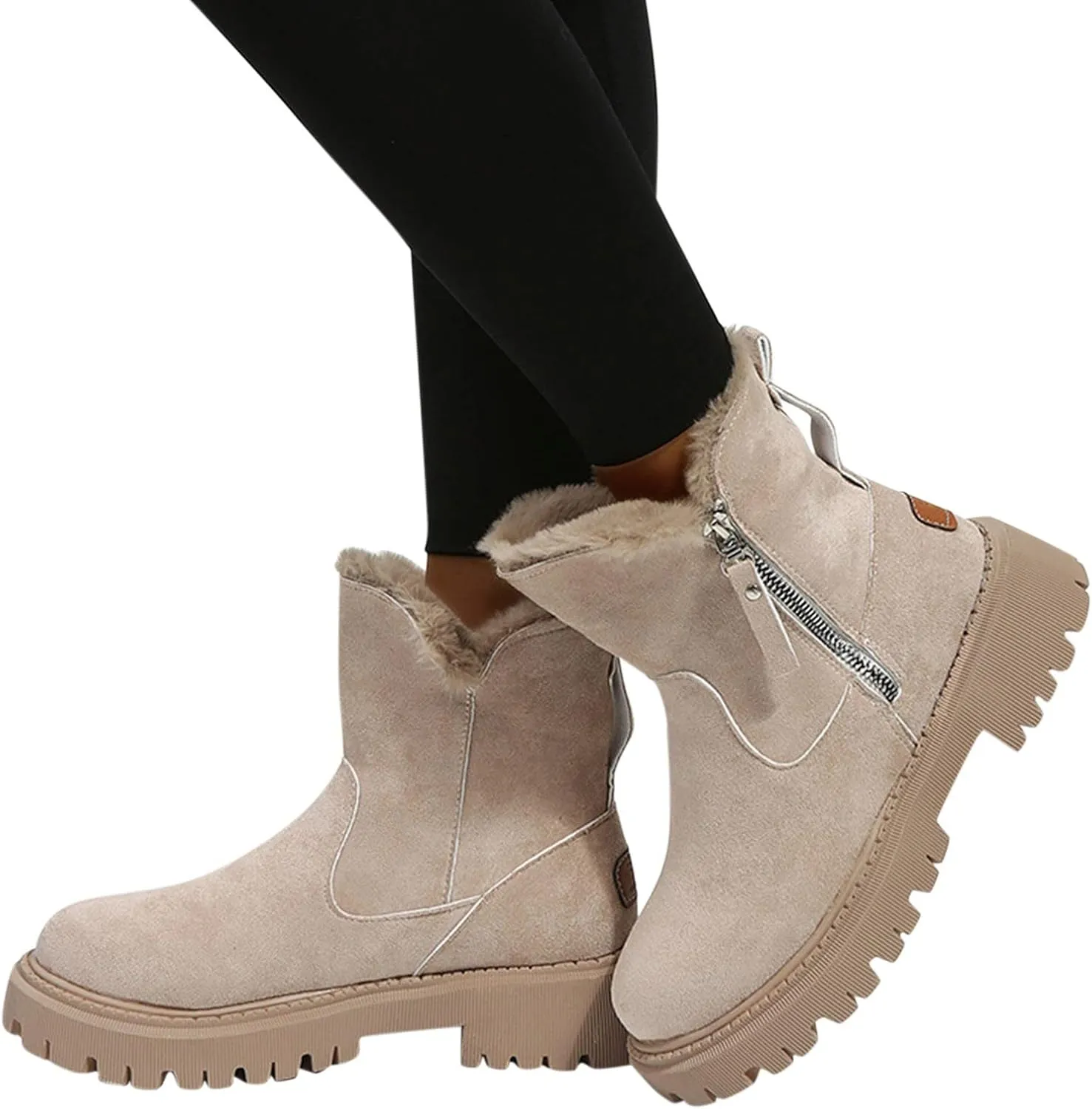 Winter Ankle Boots for Women Waterproof Snow Size 11 Lightweight Women Snow Boots Calf High Winter Boots Waterproof Insulated Zapatos Para Nieve De Mujer Botas De Invierno Para Mujeres