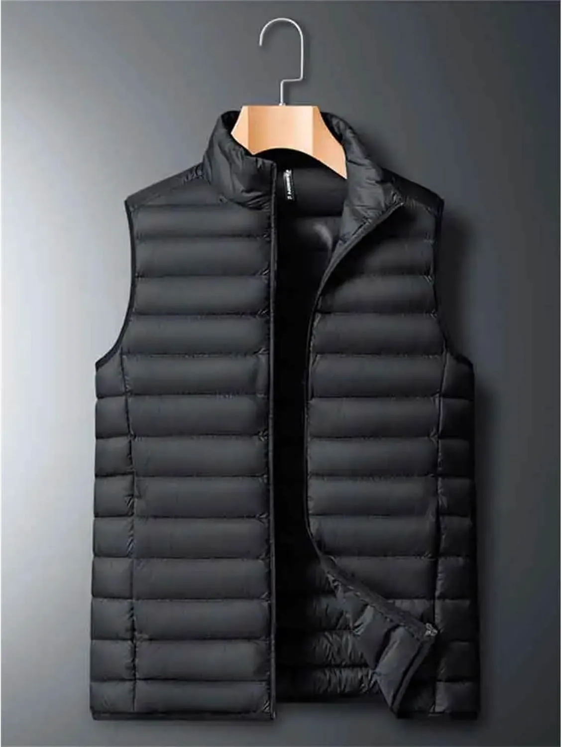 Winter Men's Vest 80% White Duck Down Lightweight Padded Vests Sleeveless Jackets Warm Coat Plus Size