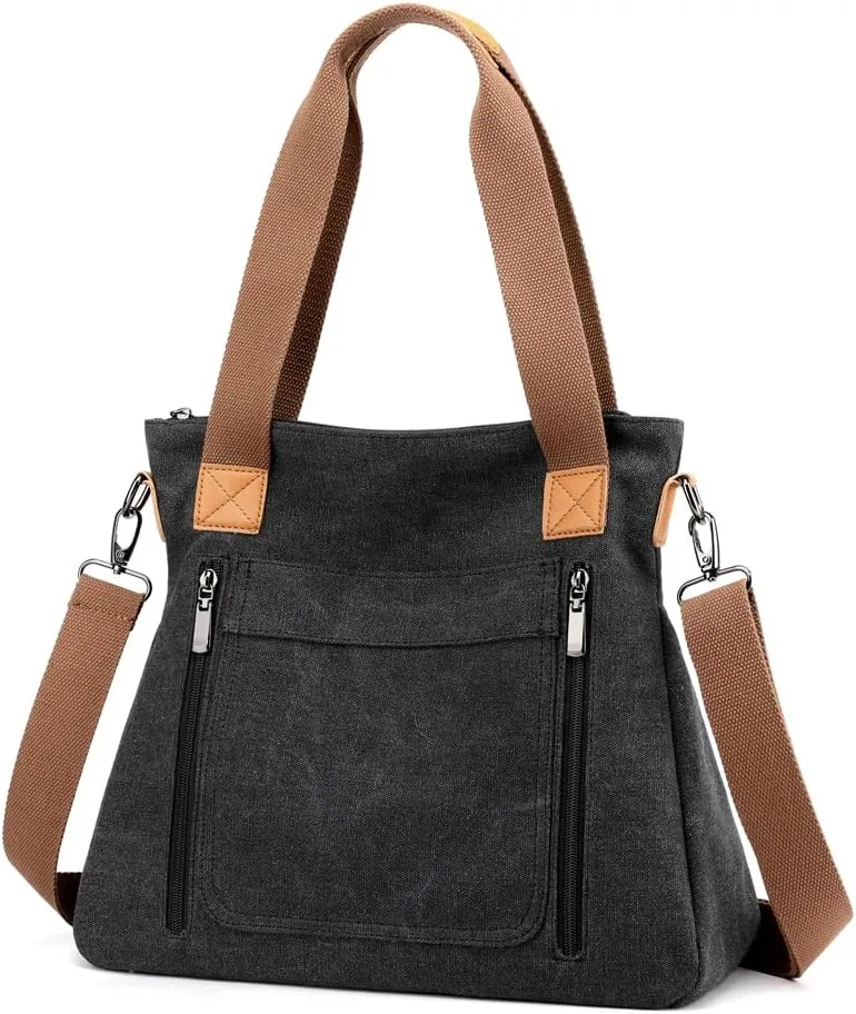 Women Canvas Shoulder bags Hobo Tote Bags Casual Satchel Handbags Crossbody Shopper Bags