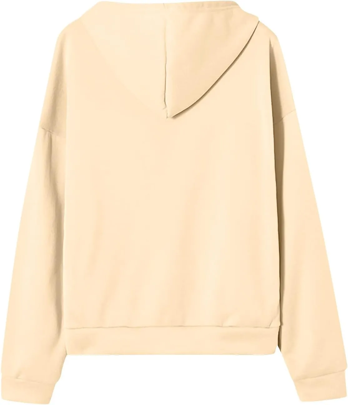 Women Fleece Full Zip Up Hoodie Baggy Drawstring Zipper Sweatshirt Jacket Lightweight Comfy Fall Winter Outfits Coats