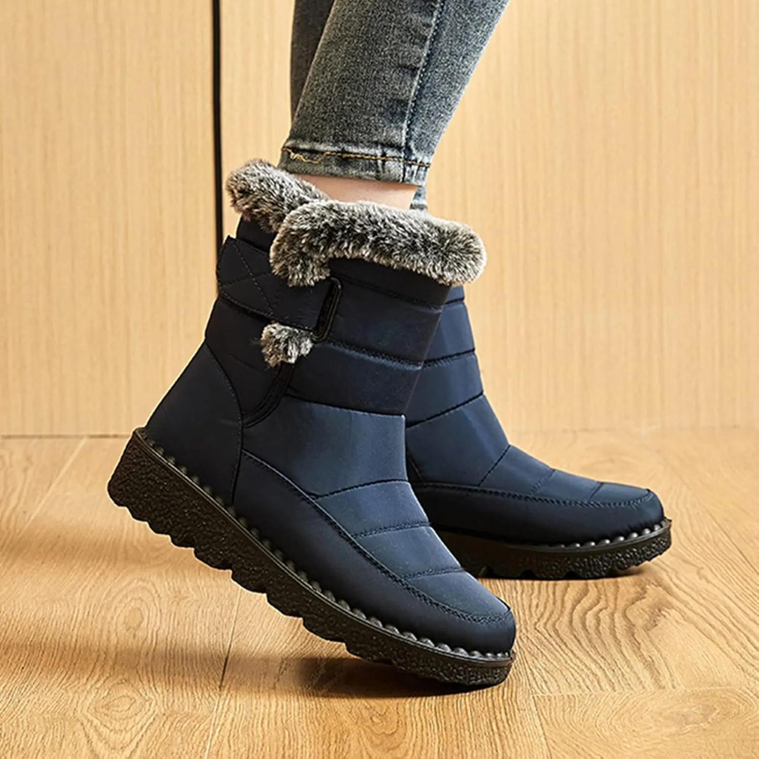 Women Snow Boots Winter Shoes 7w Womens Winter Boots Size 12 Wide Calf Womens Snow Boots Wide Leg Winter Boots Women Size 11w Womens Warm Winter Boots Wide