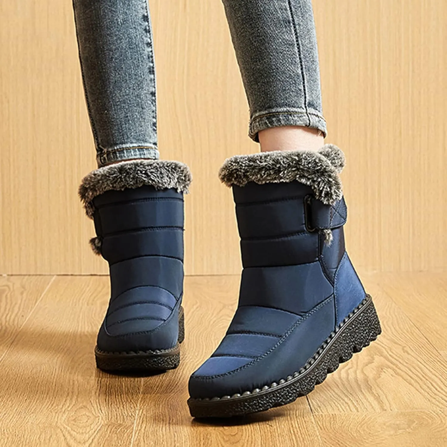 Women Snow Boots Winter Shoes 7w Womens Winter Boots Size 12 Wide Calf Womens Snow Boots Wide Leg Winter Boots Women Size 11w Womens Warm Winter Boots Wide