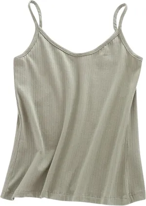 Women??s 2025 V-Neck Camisole Tank Top, Soft Stretch Basic Sleeveless Shirt for Casual Wear, Lightweight Everyday Tops
