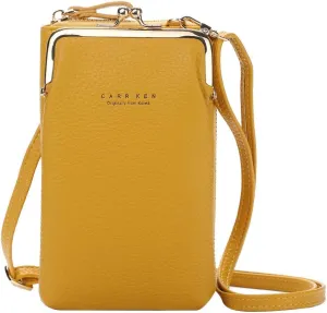 Women's Anti Theft Shoulder Bags Cute Hobo Tote Handbags Mini Clutch Purses with Zipper Closure Gifts for Mom(Yellow)