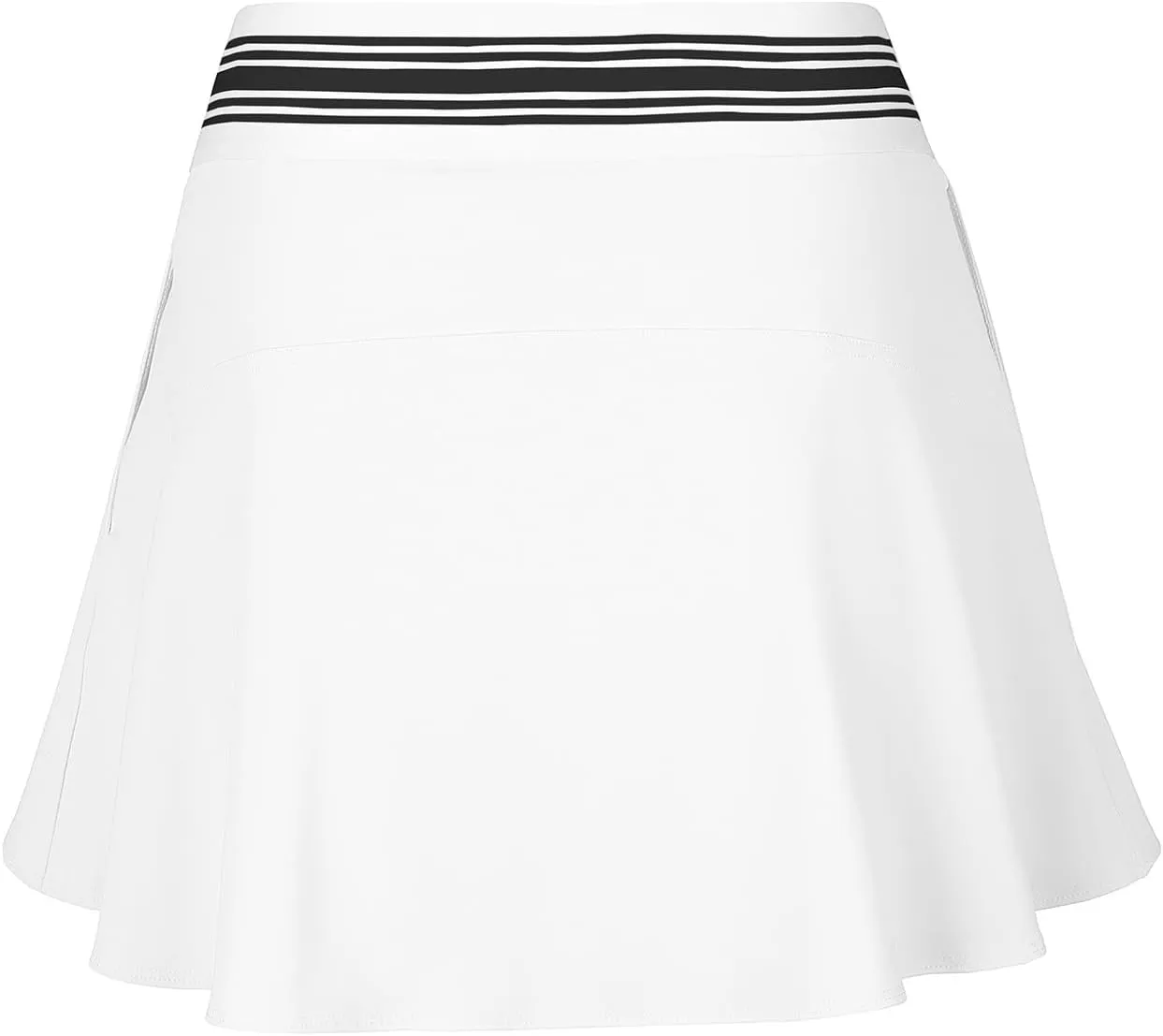 Women's Athletic Skirts Crossover Wide Waistband Flowy Tennis Skort with Shorts Tum Control Golf Skorts with Pockets