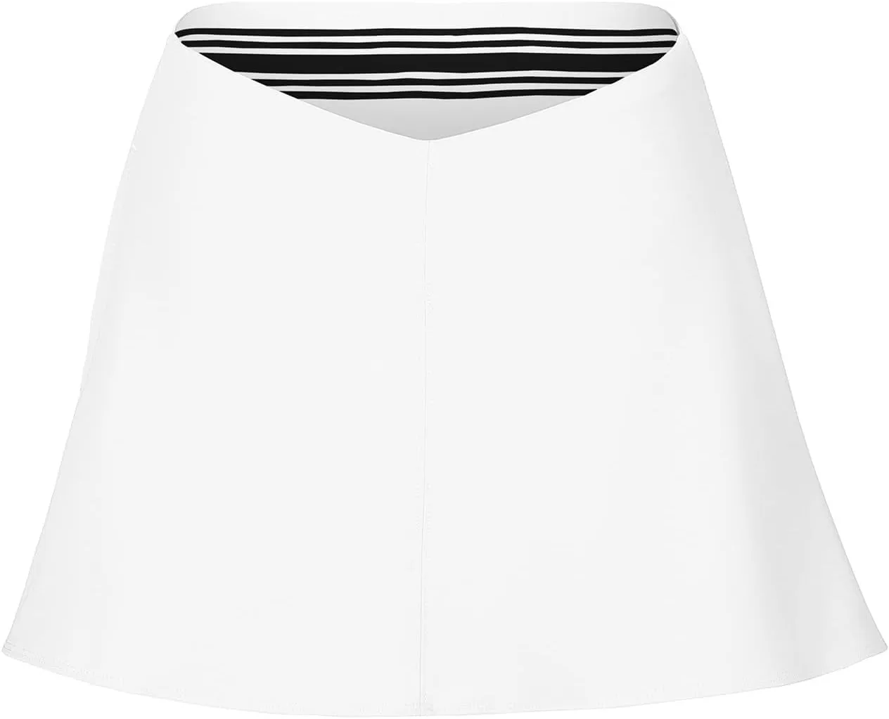 Women's Athletic Skirts Crossover Wide Waistband Flowy Tennis Skort with Shorts Tum Control Golf Skorts with Pockets