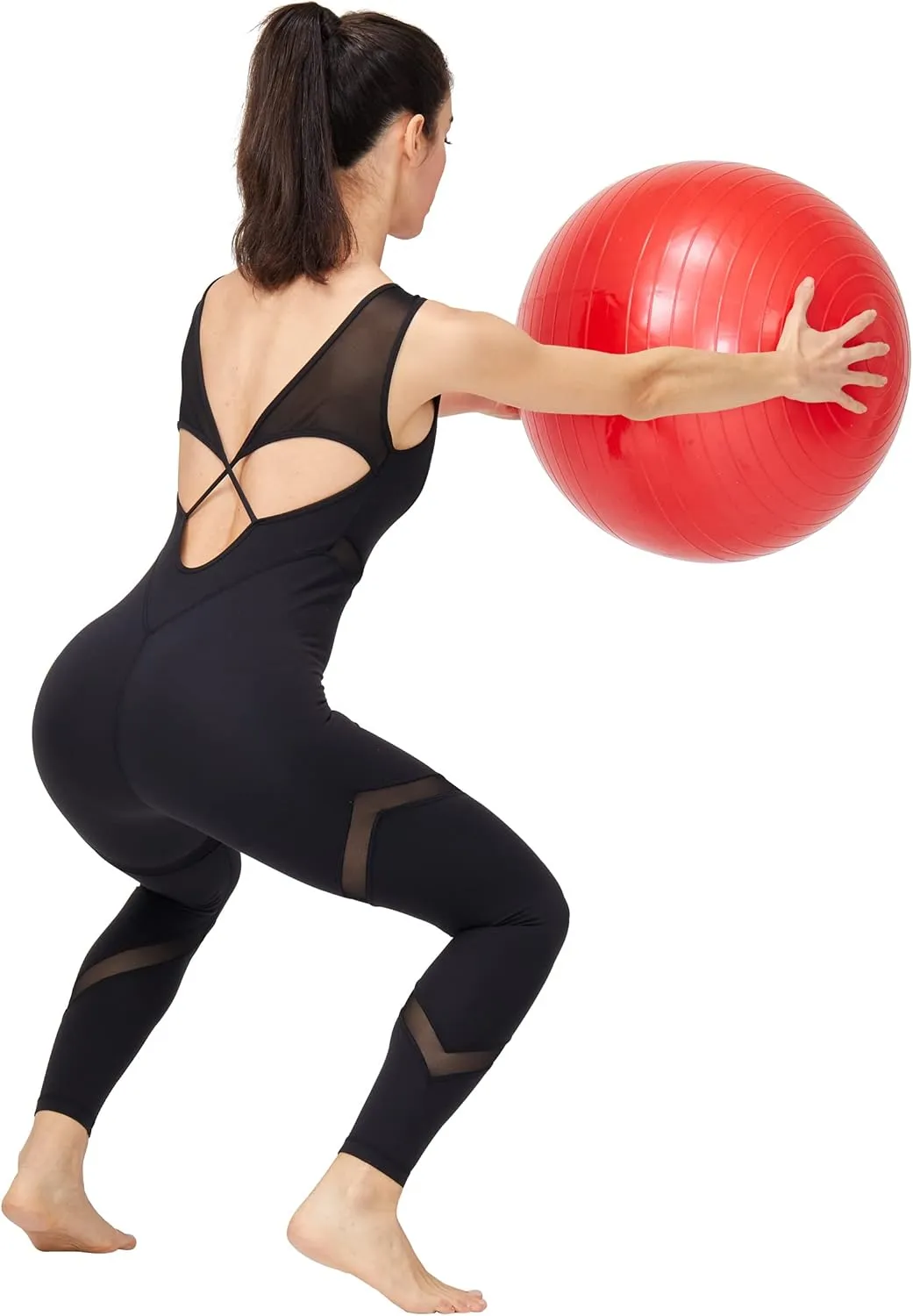 Womens Bodysuit Sleeveless Bodycon Rompers Backless Cross Jumpsuit Sports Gym Workout Butt Lifting Yoga Jumpsuit
