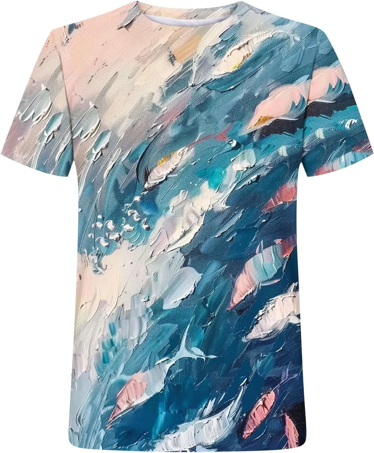 Womens Boho Floral Blouses Short Sleeve Summer Tops 2024 Trendy Tshirts Shirt Dressy Causal Ladies Clothes