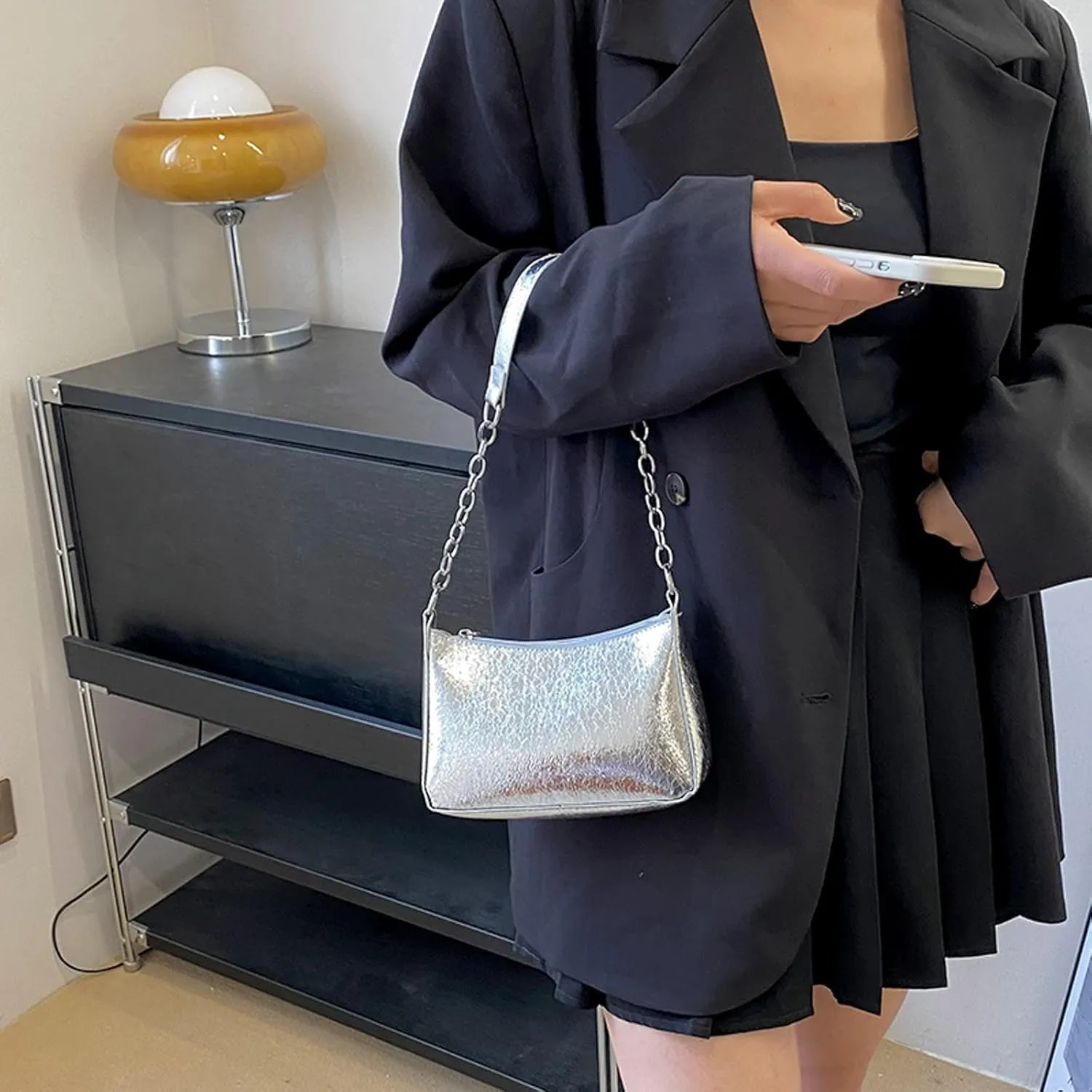 Women's Canvas Tote Bags with Zipper Lightweight Quilted Leather Handbags for Women Cute Purse for Women Trendy(One Size)