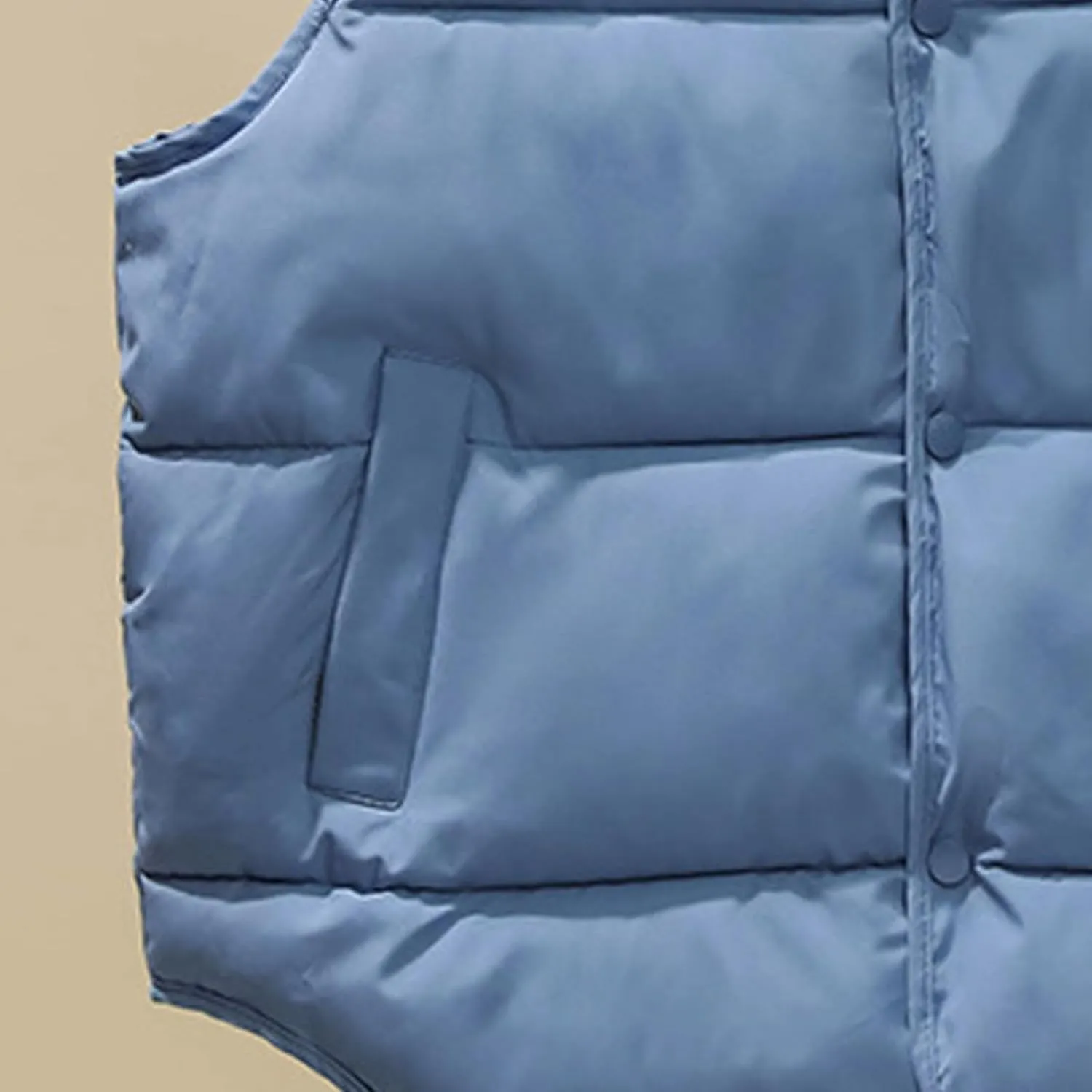 Women's Cropped Puffer Vests Sleeveless Stand Collar Winter Coats Lightweight Quilted Jacket Warm Short Down Coats Vest