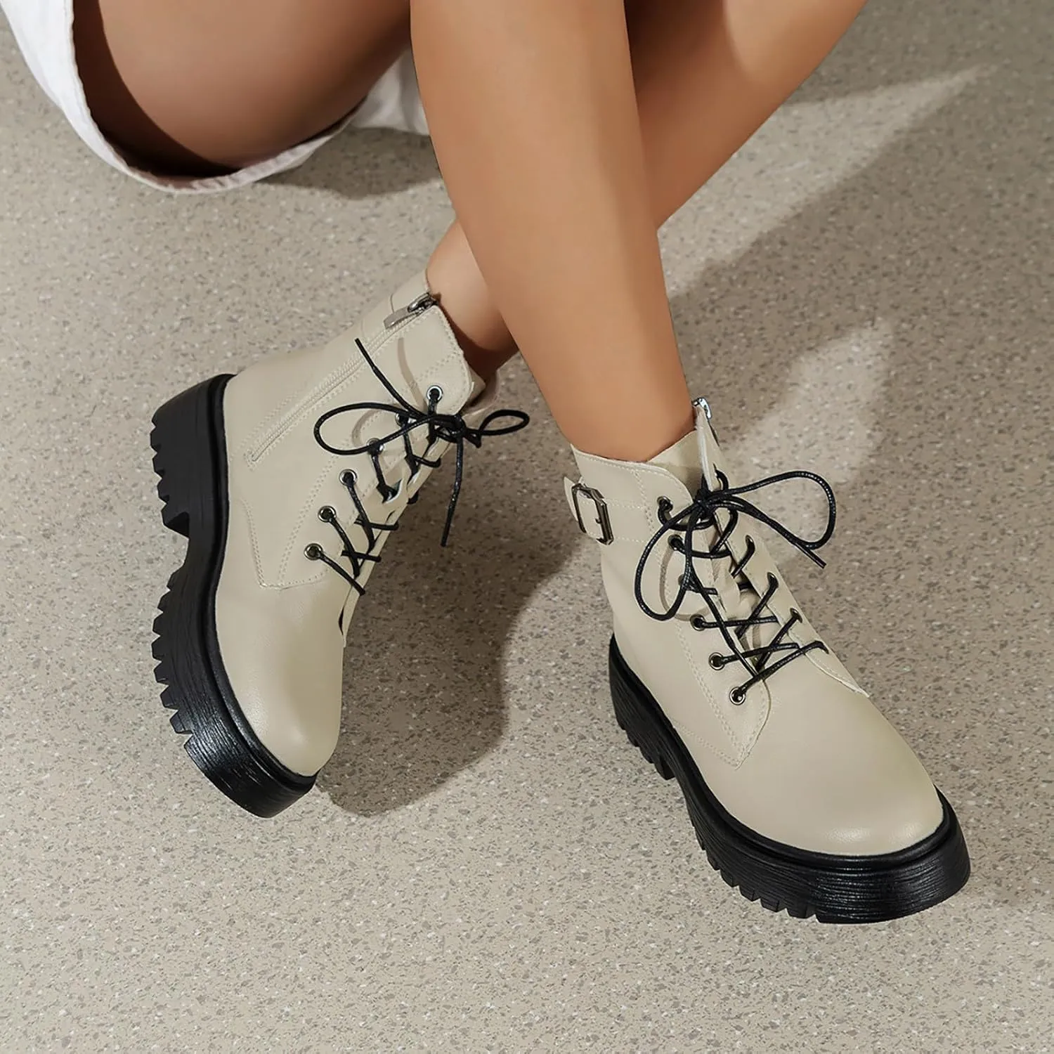 Womens Lace Up Ankle Boots Ankle Boots for Women Dressy Platform Boots Women Grey Suede Boots for Women Womens Ankle Boots Low Heel 6.5 Ankle Booties for Women with Heel