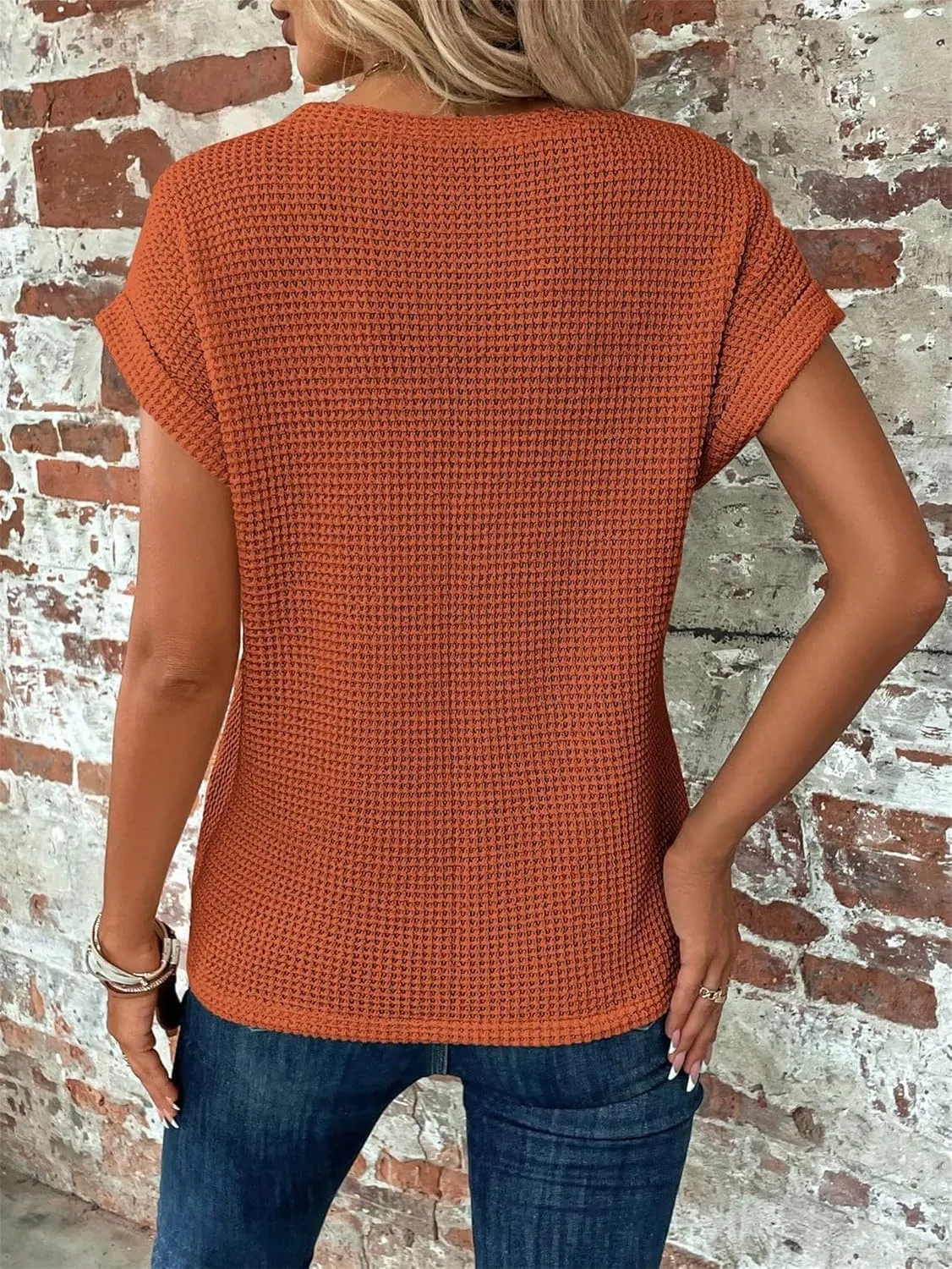 Womens Oversized Short Batwing Sleeve Tops 2025 Sleeveless Sweater Tshirt Trendy Knit Tanks Tee