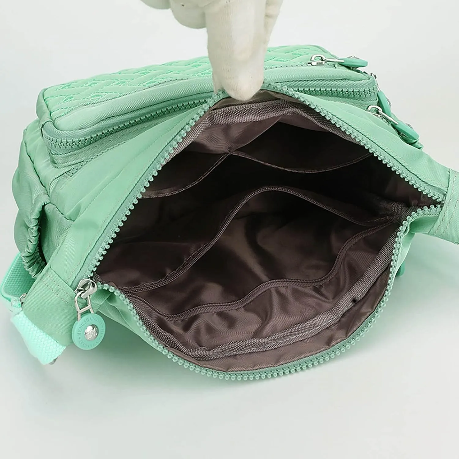 Womens Pocket Casual Crossbody Handbags Shoulder Messenger Bag For Travel Hiking Daily Shoulder (Green, One Size)