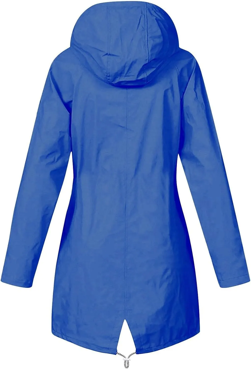 Women's Rain Jacket Waterproof Raincoat Windbreaker Outdoor Trench Coat,S-5XL