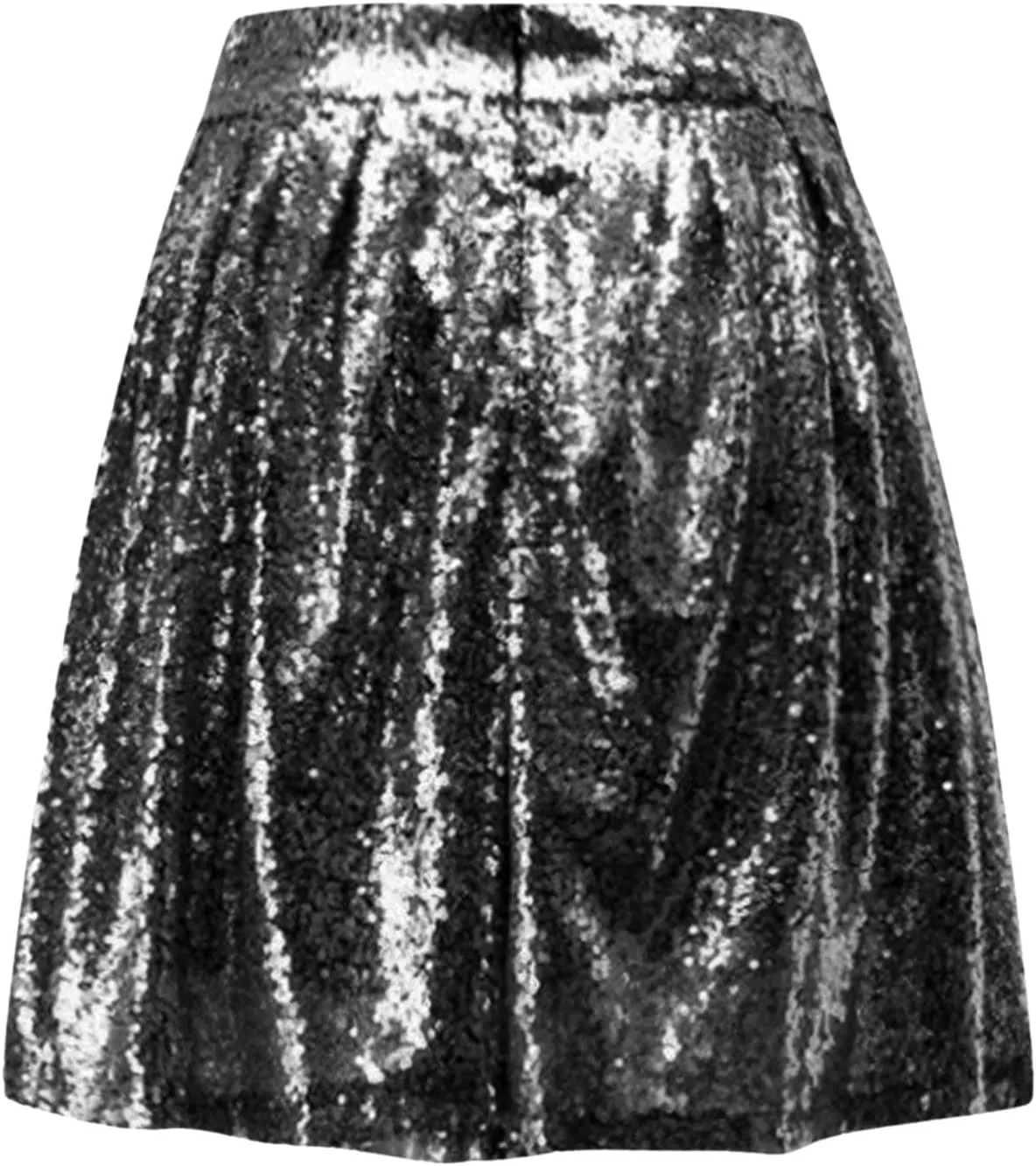 Womens Sequin Skirts Fashion High Waisted Pleated Skirts Holiday Party Sparkly Glitter Skirts 2025 Summer Trendy Skirts
