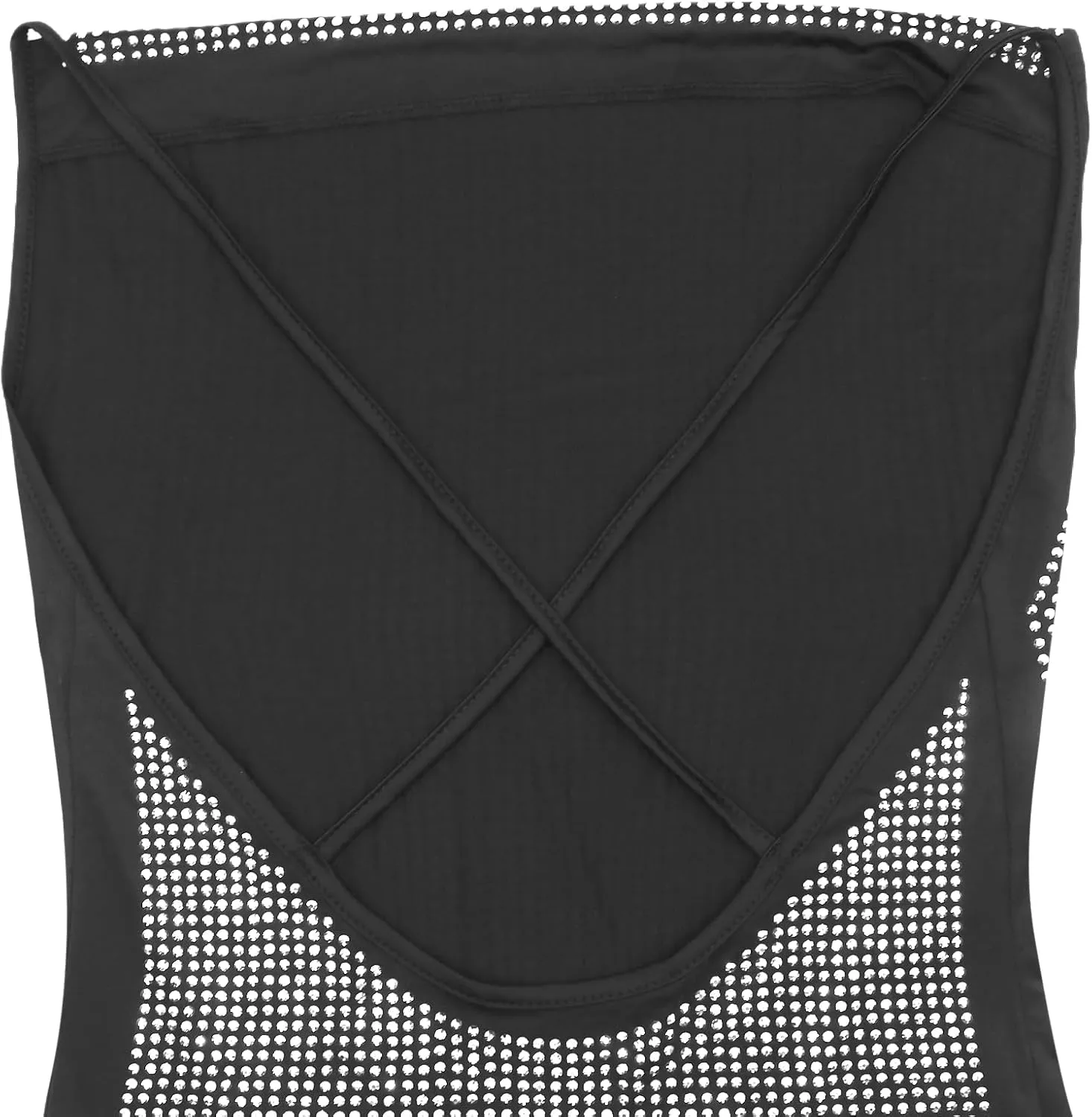 Women's Sexy Glitter Summer Halter Bodycon Dress Lace Criss Cross Spaghetti Mini Dress Backless Cowl Neck Party Dresses