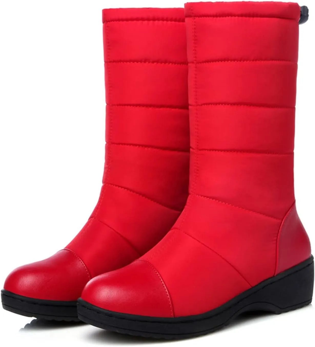 Women's Snow Boots Waterproof Insulated Winter Waterproof Boots for Women Womens Wide Width Snow Boots Mid Calf Winter Boots for Women Waterproof Snow Non Slip Botas Para El FrO De Mujeres
