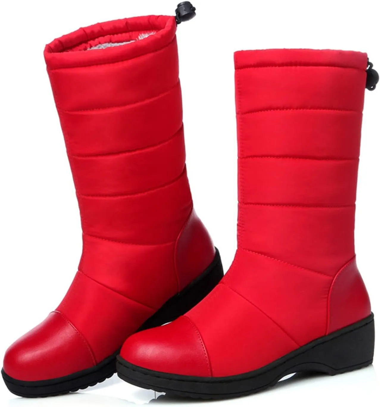 Women's Snow Boots Waterproof Insulated Winter Waterproof Boots for Women Womens Wide Width Snow Boots Mid Calf Winter Boots for Women Waterproof Snow Non Slip Botas Para El FrO De Mujeres