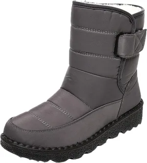 Womens Snow Boots Wide Width Zipper Size 9 Wide Calf Snow Boots for Woman Waterproof Snow Shoes for Women Outdoor Boots Women Knee High Waterproof Womens Boots Size 11