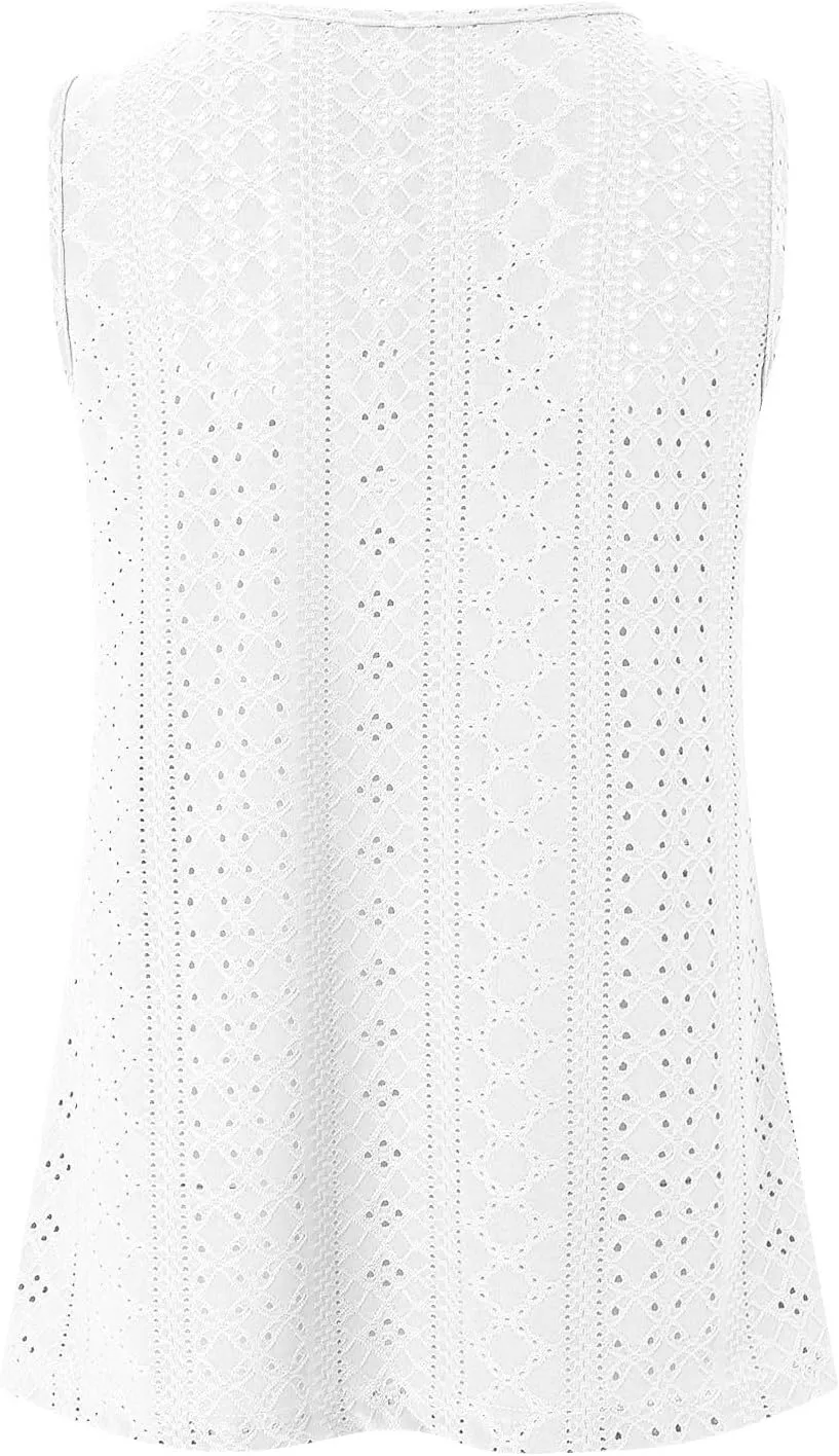 Womens Tank Tops 2025 Flowy Peplum Tops for Women Dressy Sleeveless V Neck Babydoll Tank Tops