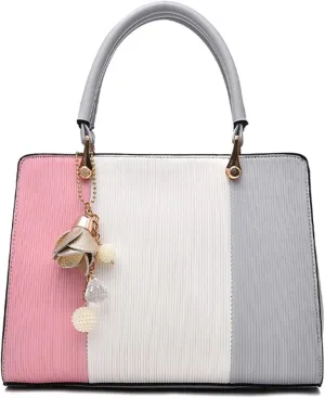 Women's Top-Handle Handbags Faux PU Leather Shoulder Bags Waterproof Business Teacher Office Work Tote Handbag