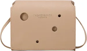 Women's Trendy Purses Vegan Leather Hobo Handbags Fabric Nylon Multi Pocket Crossbody Bags Summer Mini Gym Bag(Beige)