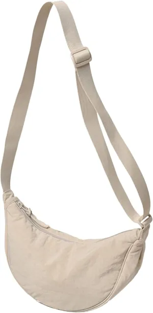 Women's Trendy Purses Vegan Leather Hobo Handbags Lightweight Quilted Fabric Handbags for Women Small Makeup Bag(White)