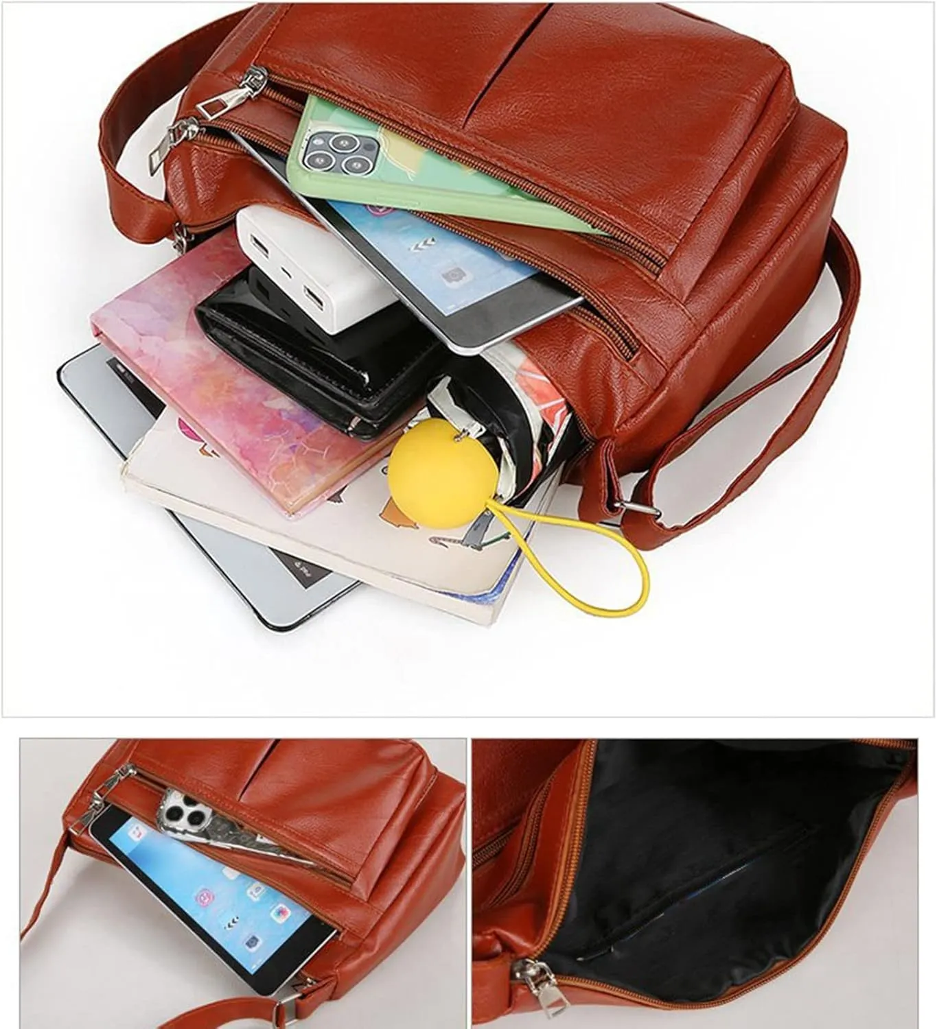 Women's Trendy Purses Vegan Leather Hobo Handbags Small Quilted Crossbody Bags for Women Womens Shoulder Purse(Red)